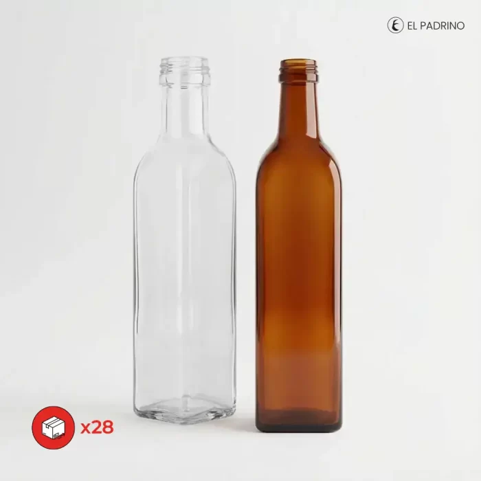 BOTELLA CUADRADA 500CC